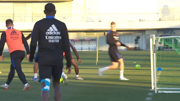 Eden Hazard trained at Real Madrid City 